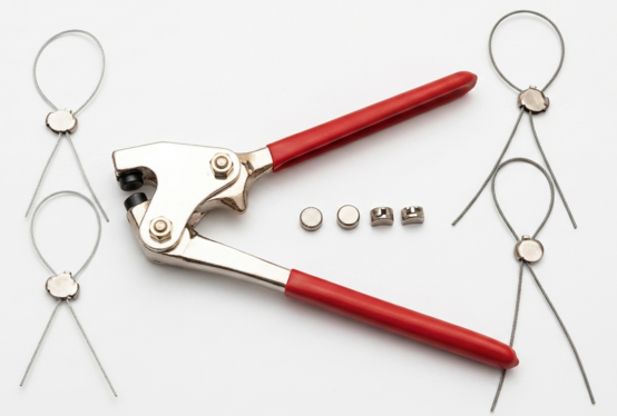 Lead seal, sealing wire and crimping pliers